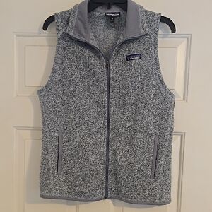 Patagonia Heather Gray Fleece Vest Size Medium